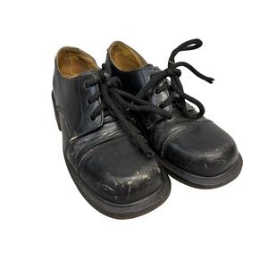 Dr. Martens Shoes Womens Size 7 Black Leather Lace Up Chunky Oxford England